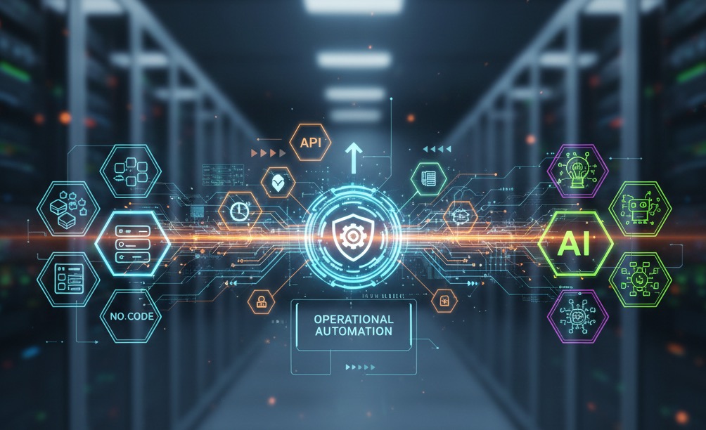 Intégration API + No-Code + IA : Le Triptyque de l'Automatisation Opérationnelle en 2025