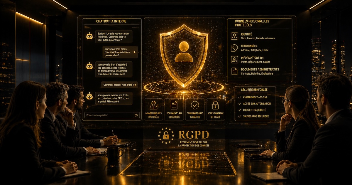 Chatbot interne RGPD IA entreprise données personnelles