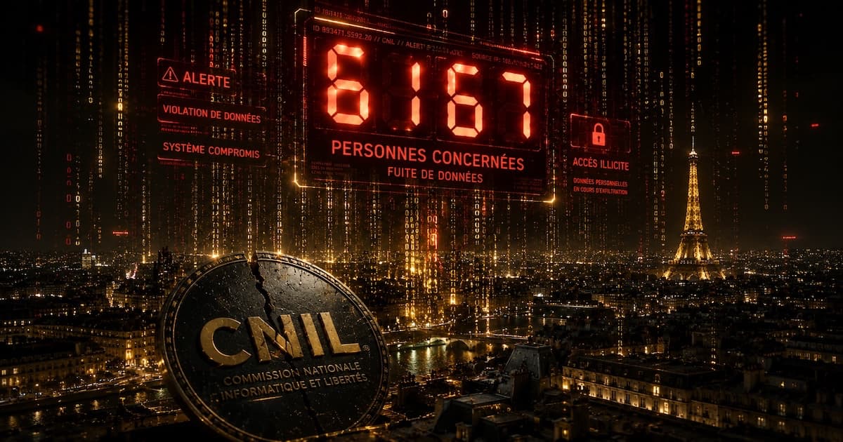 6167 fuites de données France 2025 CNIL PME RGPD