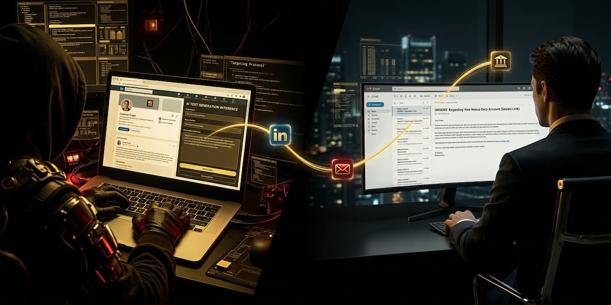 Spear-phishing IA LLM fraude président PME